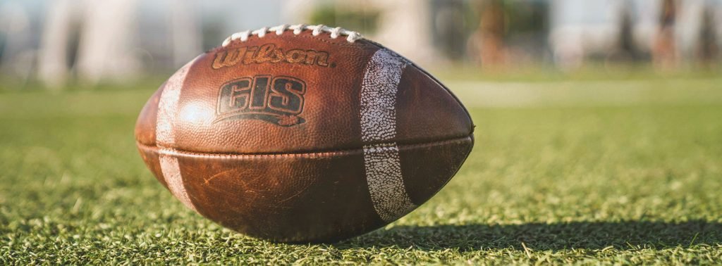 football on a playing field